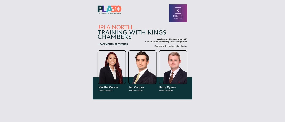Junior PLA North training with Kings Chambers – easements refresher