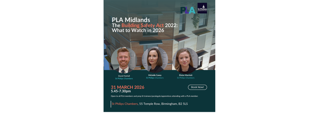 PLA Midlands: The Building Safety Act 2022: What to Watch in 2026