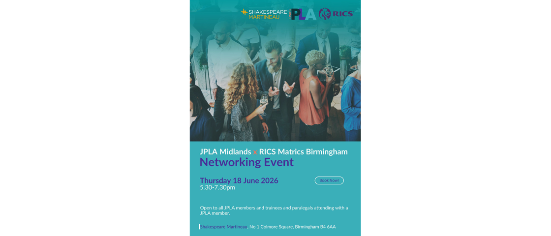 JPLA Midlands x RICS Matrics Birmingham Networking Event