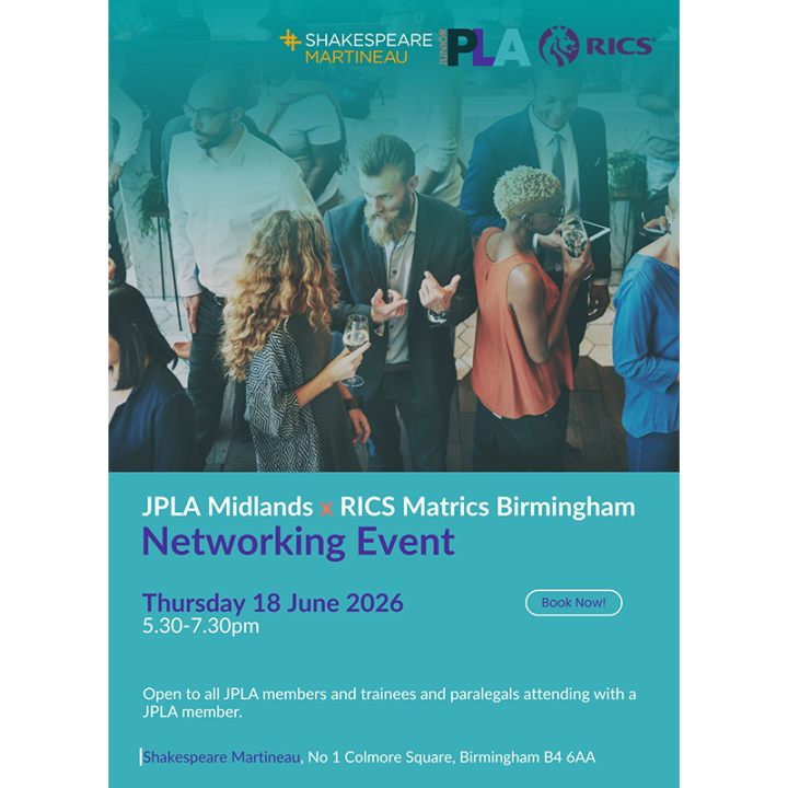 JPLA Midlands x RICS Matrics Birmingham Networking Event