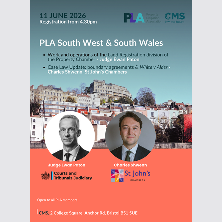 PLA South West & South Wales event with Judge Ewan Paton & St John’s Chambers