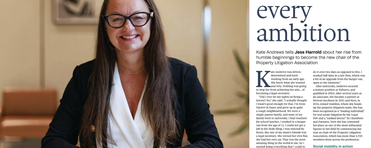 Estate Gazette: Exceeding every ambition