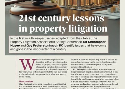 Estates Gazette: 21st century lessons in property litigation
