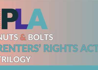 JPLA Nuts & Bolts Trilogy on the Renters' Rights Act